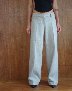 Women's Motel Rocks Abdel Faux Wool Tailored Trousers Grey | HQS5863VL