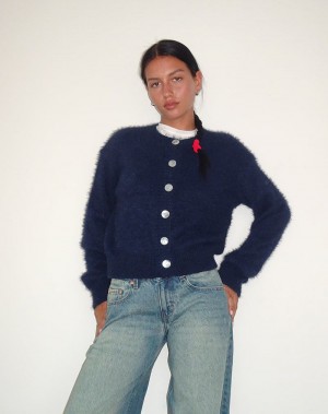 Women's Motel Rocks Audrina Cardigan Navy | KJL339XX