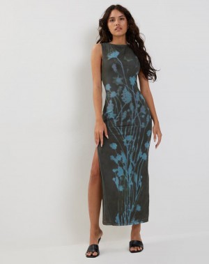 Women's Motel Rocks Flo Midi Dress Green | OBU4825KC