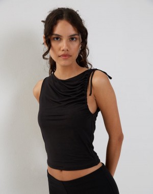 Women's Motel Rocks Hagne Top Vest Black | JJR977FV