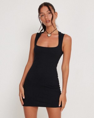 Women's Motel Rocks Jinsuen Bodycon Mini Dress Black | KWB6693BG