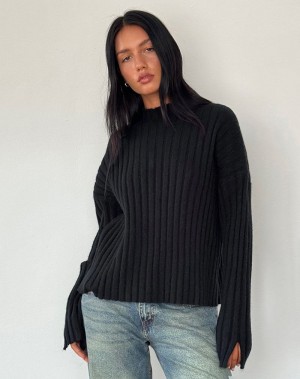 Women's Motel Rocks Judah Jumpers Black | OZZ9038MQ