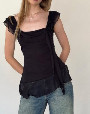 Women's Motel Rocks Piro Vest Black | ZIL7375ZN