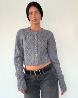 Women's Motel Rocks Rigel Cardigan Grey | XNV2661TK