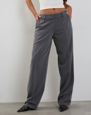 Women's Motel Rocks Sirkia Low Rise Tailored Trousers Grey | XAB7925HC