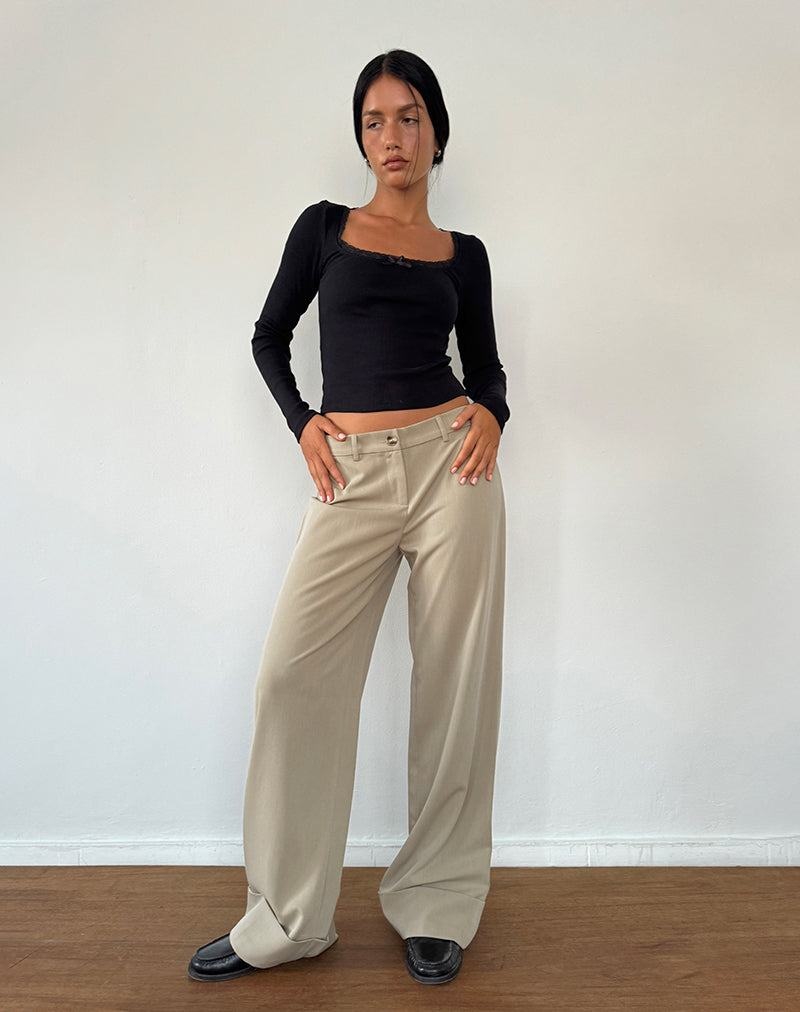 Women's Motel Rocks Abba Low Rise Trousers Grey | ACB1048XO