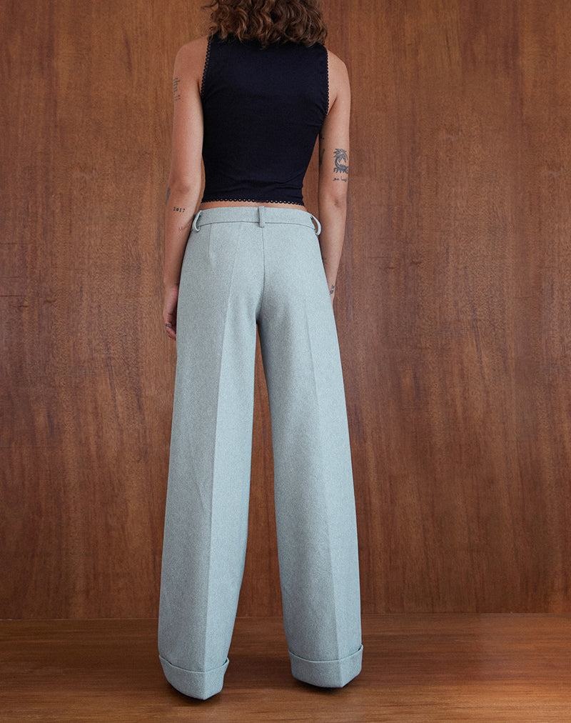 Women's Motel Rocks Abdel Faux Wool Tailored Trousers Grey | HQS5863VL