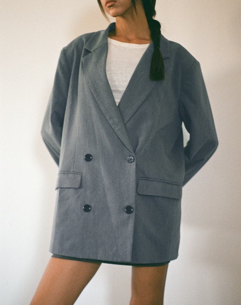 Women's Motel Rocks Ardea Double Breasted Blazers Grey | OWE4986WP