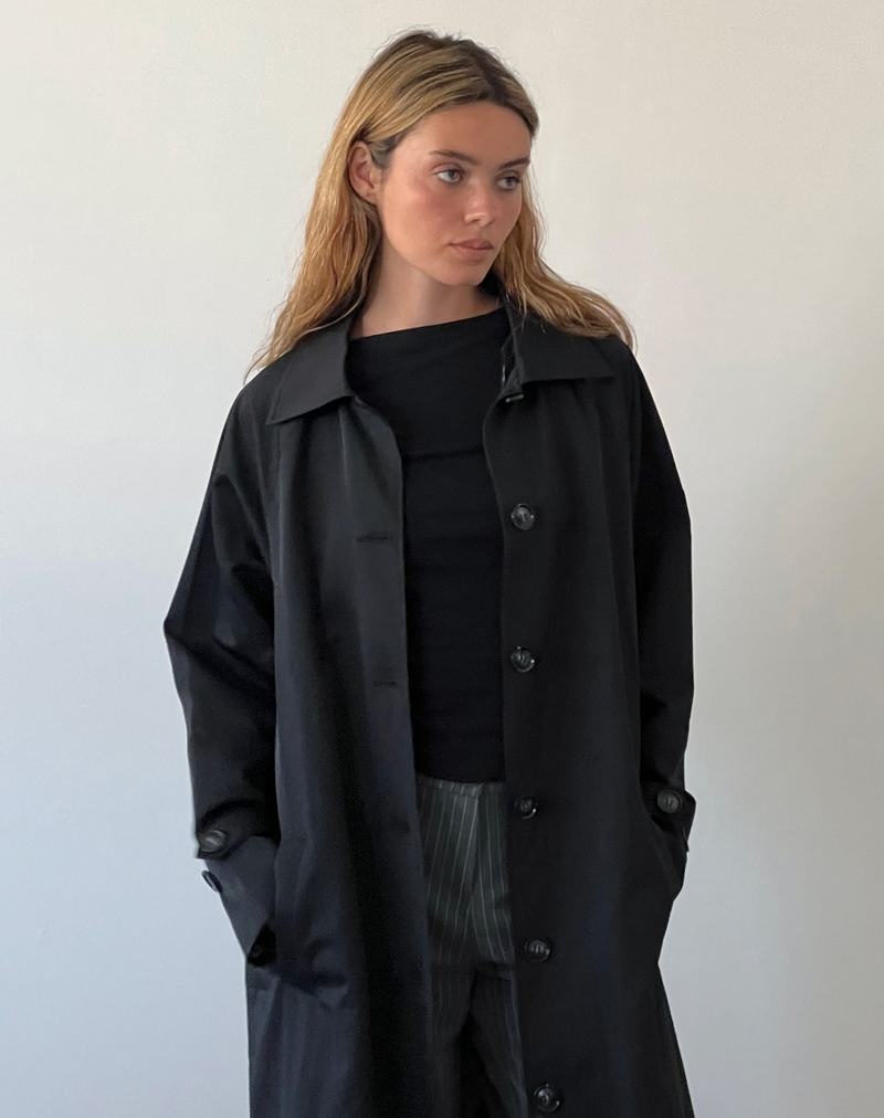 Women's Motel Rocks Assa Trench Coat Black | NZX5294GG