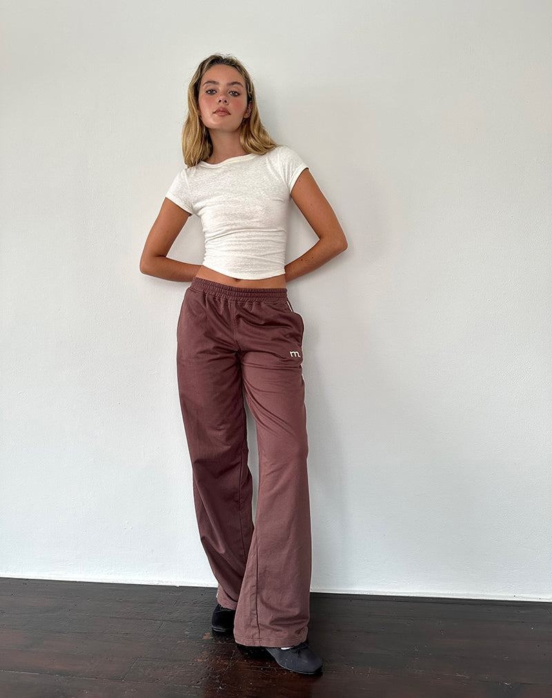 Women's Motel Rocks Benton Wide Leg Joggers White | IFJ8137FA