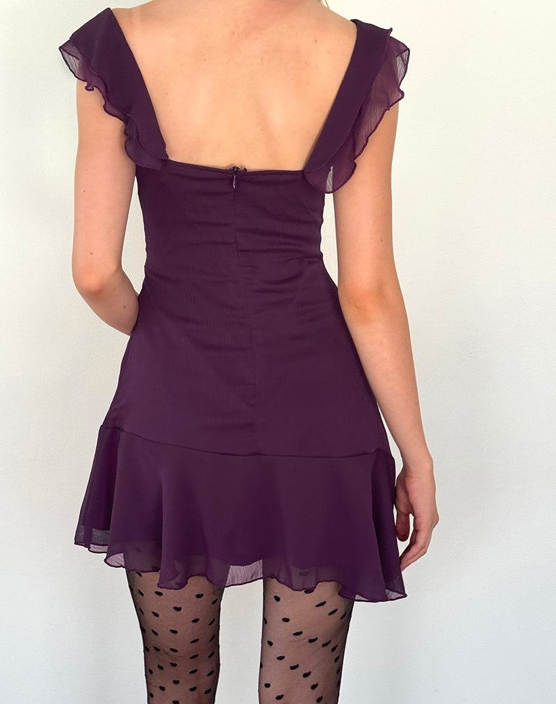 Women's Motel Rocks Binita Mini Dress Purple | LQC5860MN