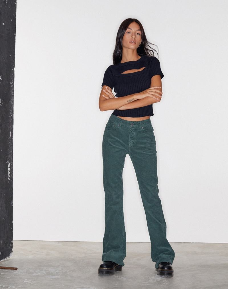 Women's Motel Rocks Bootleg Jeans Green | VIE8257AF