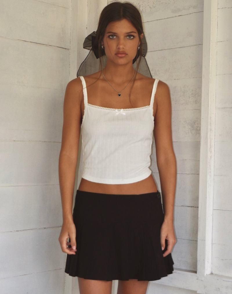 Women\'s Motel Rocks Brynn Cami Cropped Tops White | AVX5518AZ