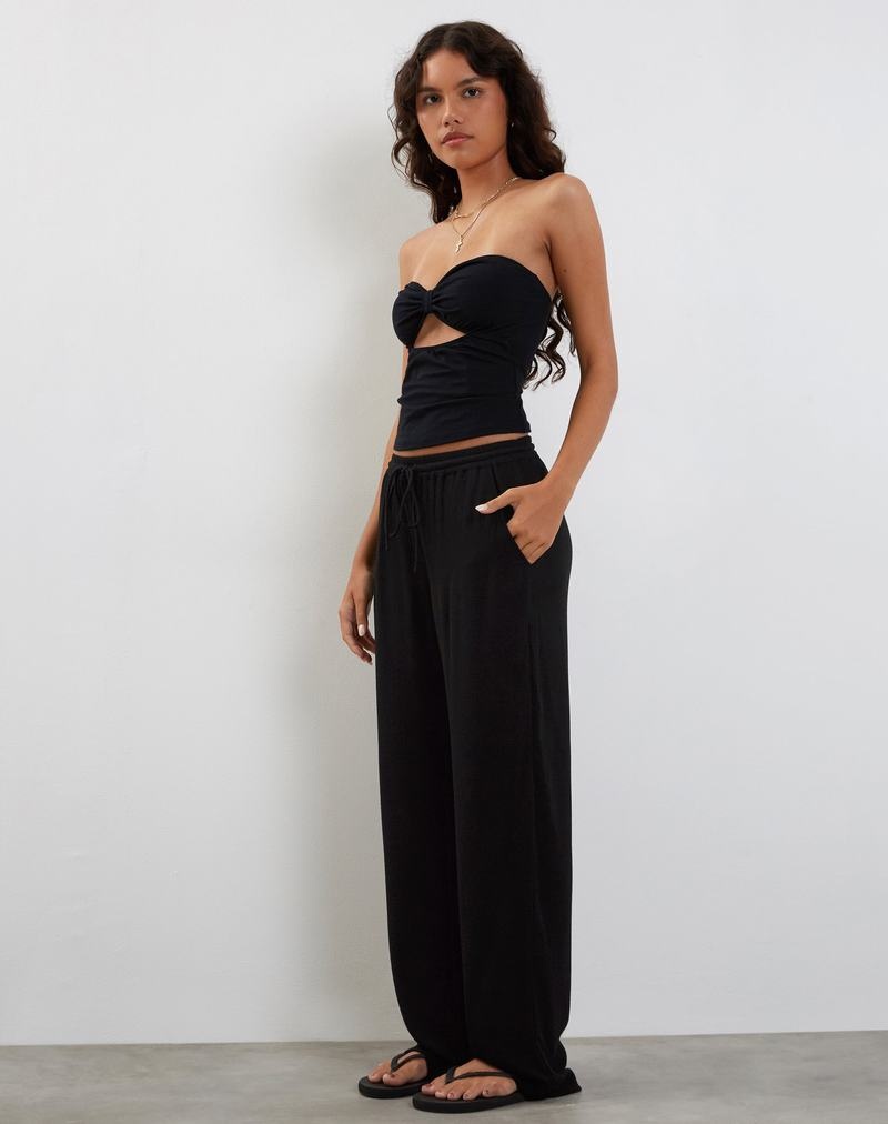 Women's Motel Rocks Cisa Wide Leg Trousers Black | GJE4774TC