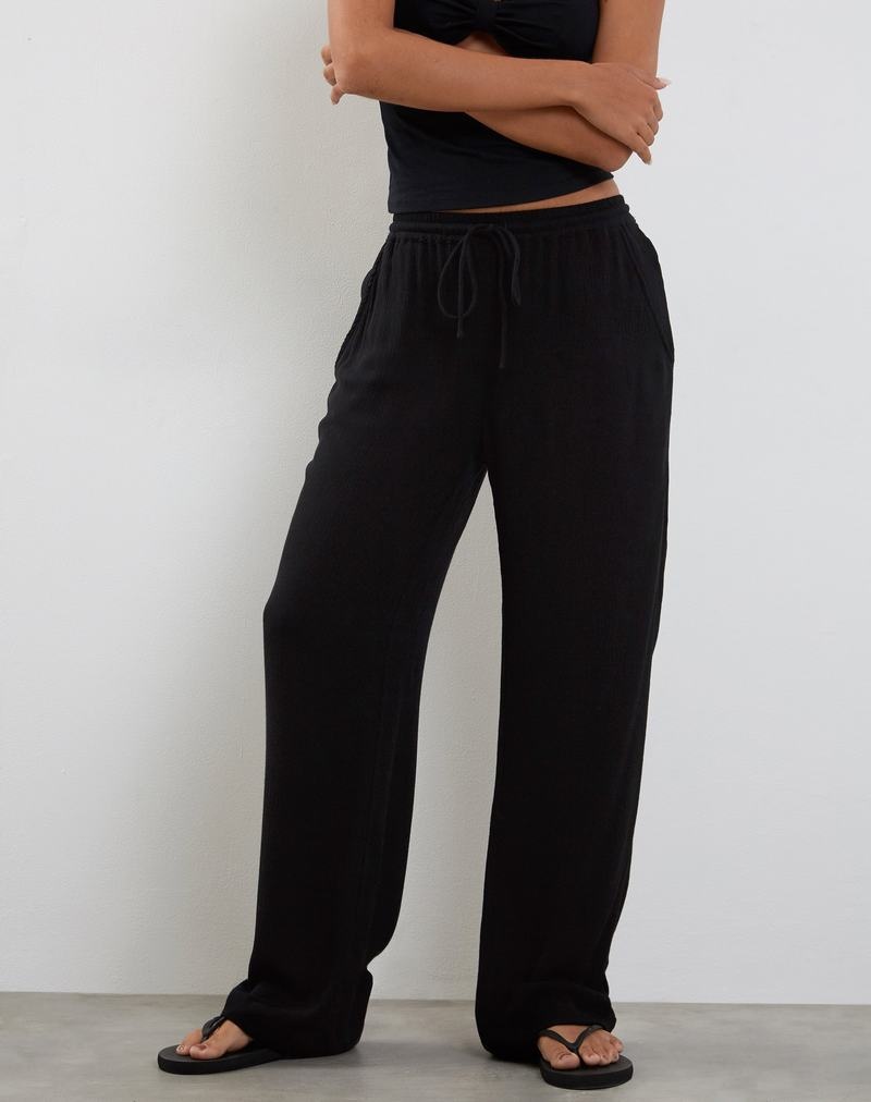 Women\'s Motel Rocks Cisa Wide Leg Trousers Black | GJE4774TC