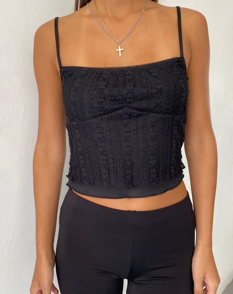 Women's Motel Rocks Deska Cami Tank Top Black | ECB2764BV