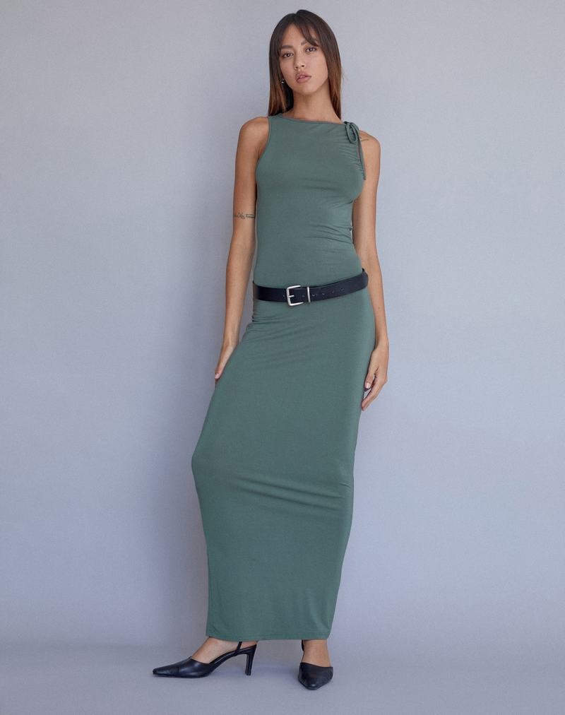 Women\'s Motel Rocks Elinor Maxi Dress Green | EDA146SS