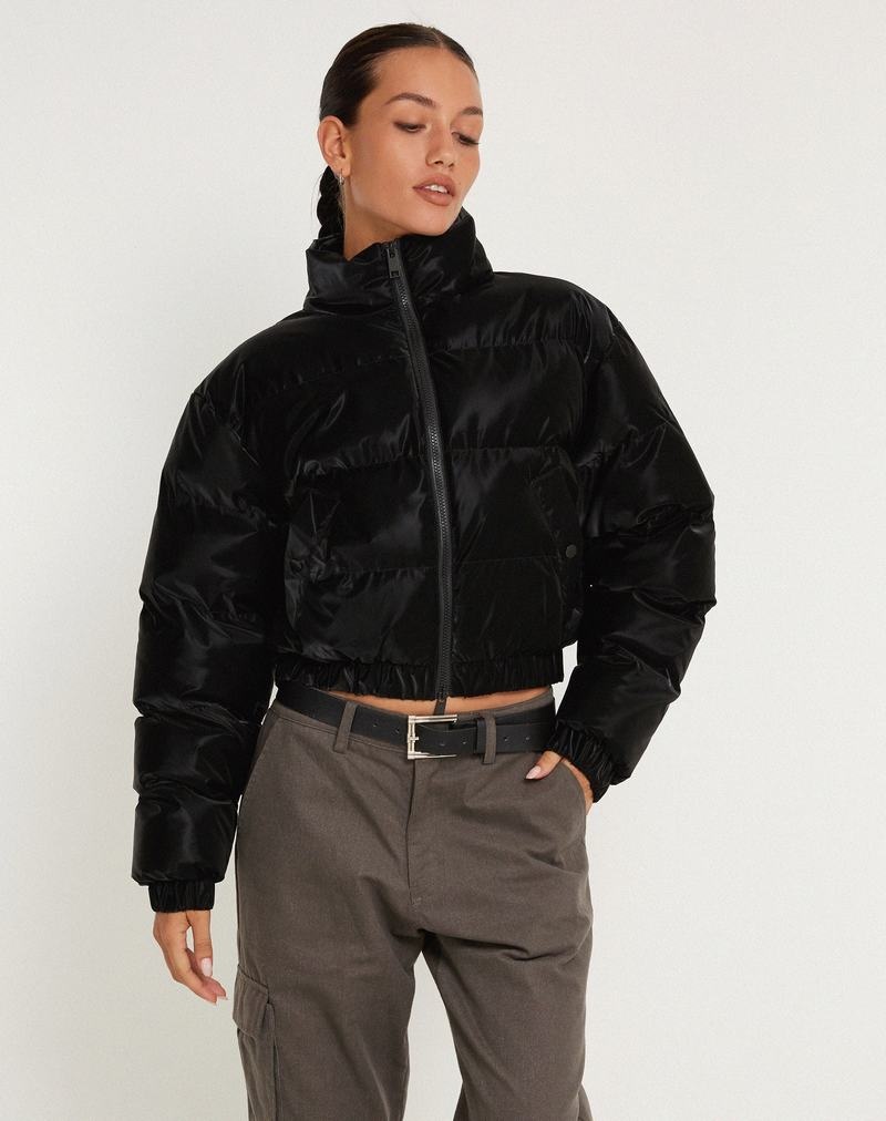 Women's Motel Rocks Guntur Puffa Jackets Black | IVE3654TX