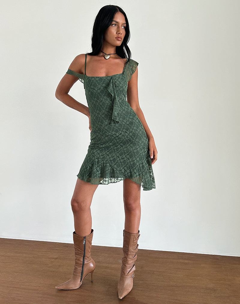 Women's Motel Rocks Jati Mini Dress Green | ROV3663AW