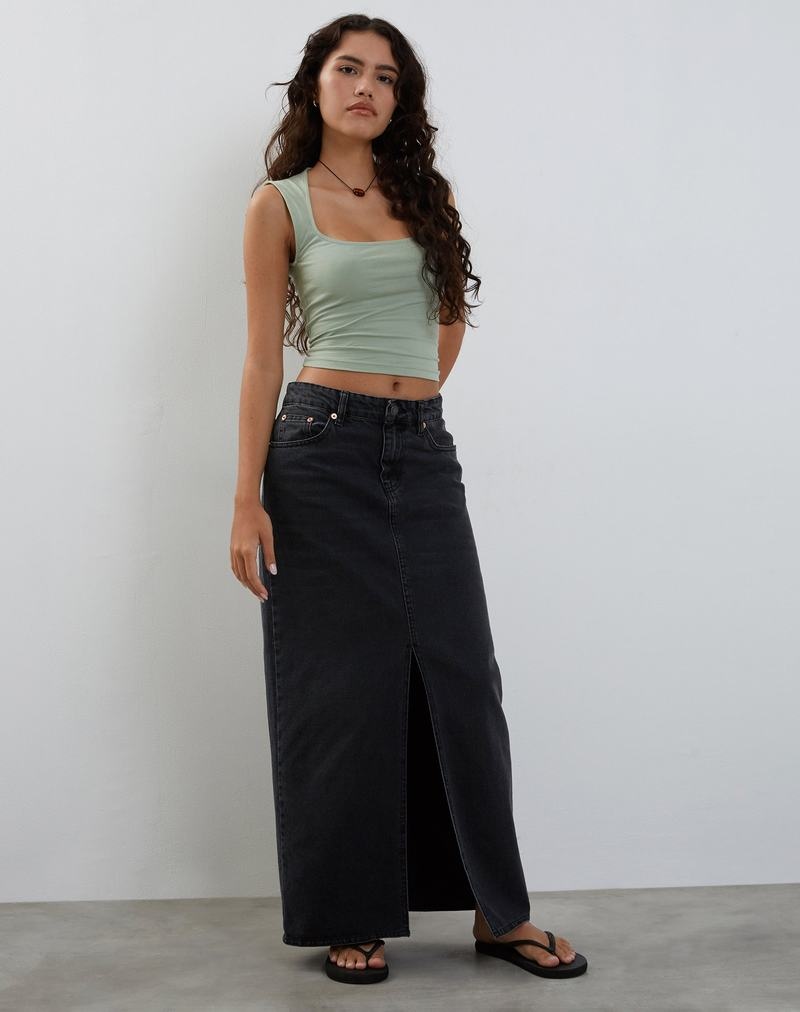 Women's Motel Rocks Jinsu Cropped Tops Green | EQI5256ZR