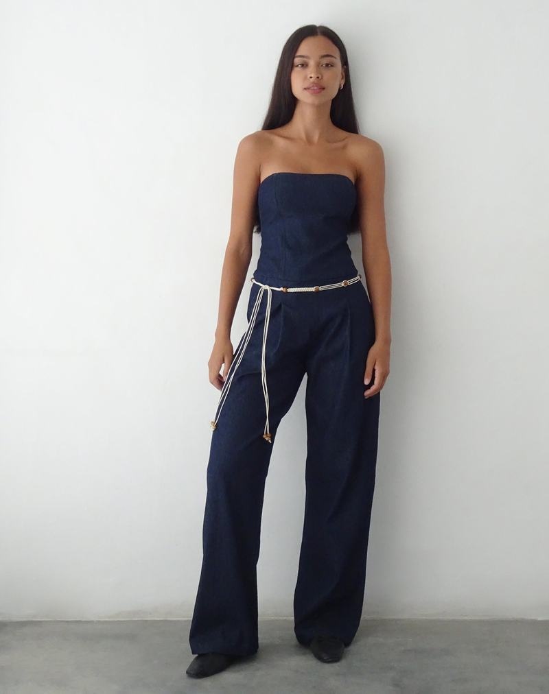 Women\'s Motel Rocks Kyaria Jumpsuit Dark Blue | UHW8659YG