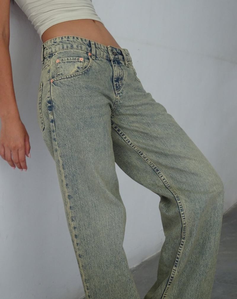 Women's Motel Rocks Low Rise Parallel Jeans Blue | AYE1899LT