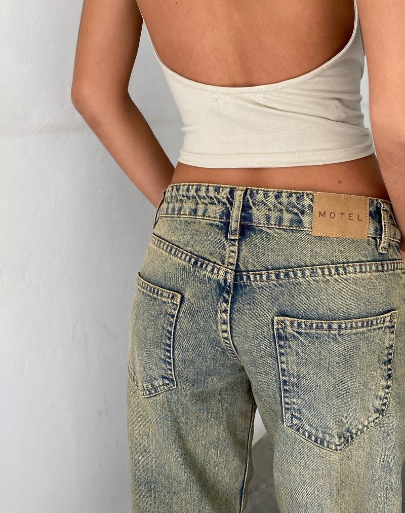 Women's Motel Rocks Low Rise Parallel Jeans Blue | AYE1899LT