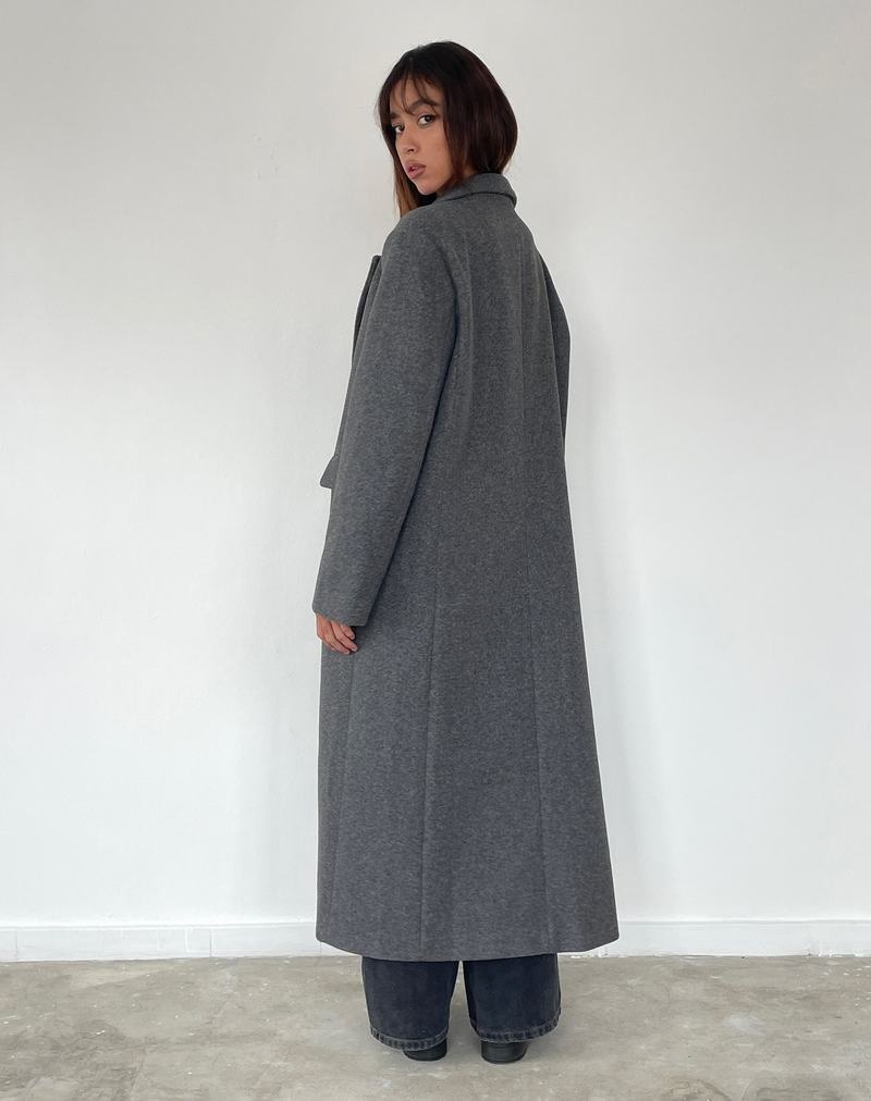 Women's Motel Rocks Malati Longline Coats Grey | KMJ1124LR