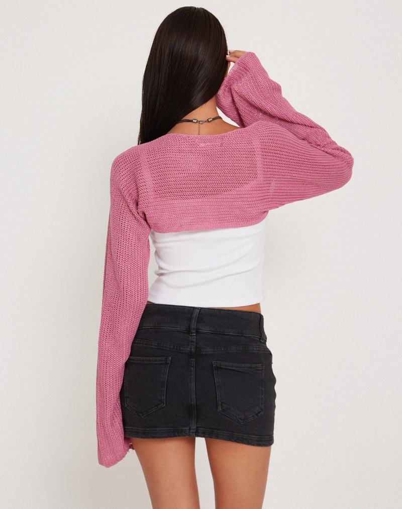 Women's Motel Rocks Nobila Shrug Jumpers Pink | QAU54CB