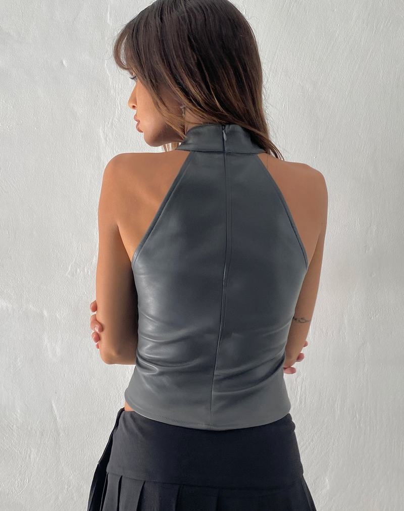 Women's Motel Rocks Noena High Neck Vest Grey | PVC10099SP