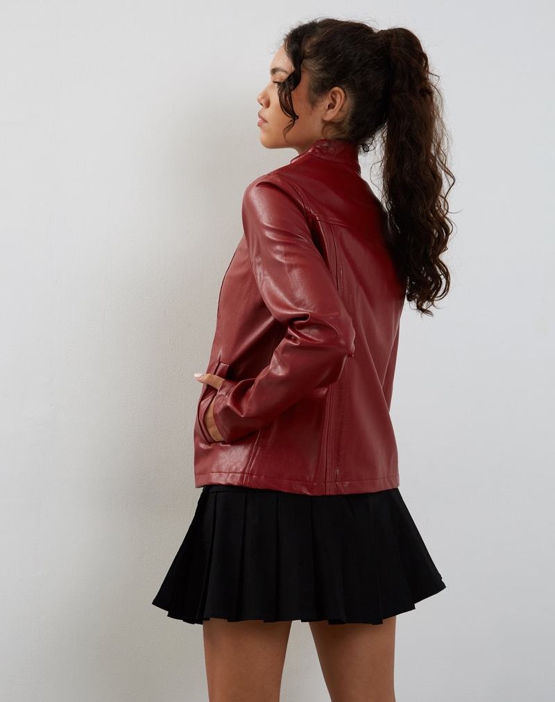 Women's Motel Rocks Olivia Leather Jackets Red | HPP9378MH