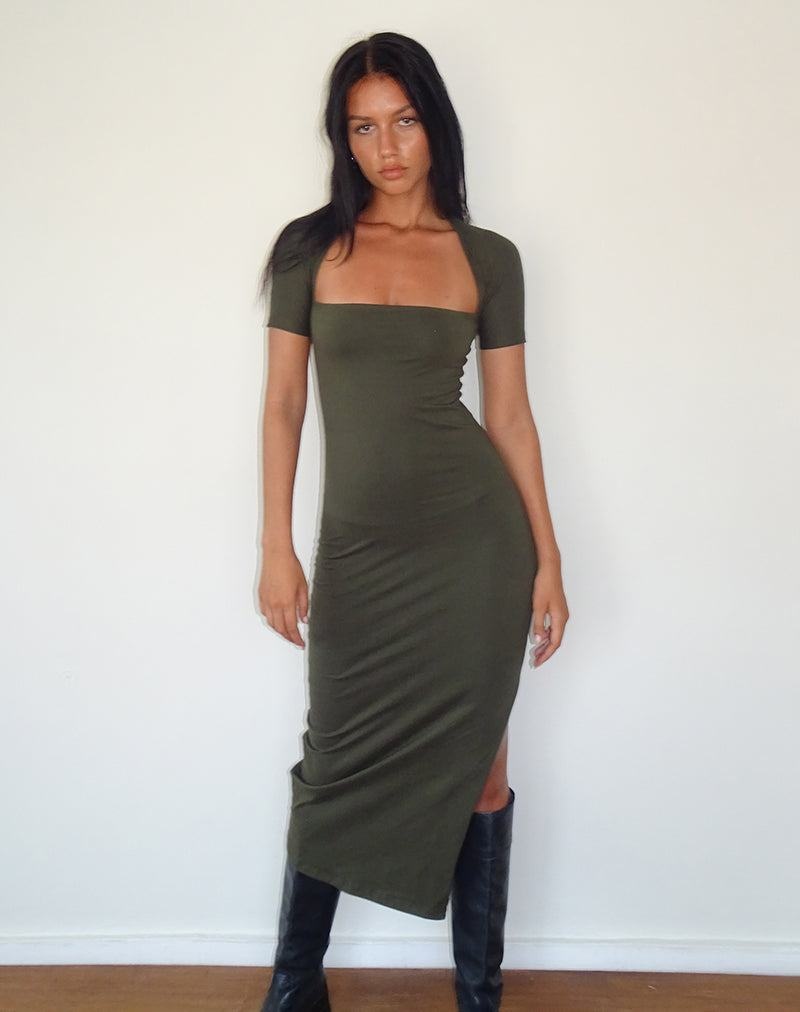 Women's Motel Rocks Quala Midi Dress Green | BCF7736EG