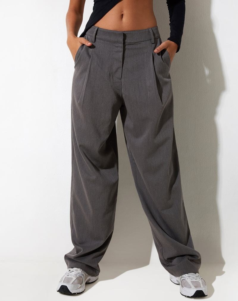 Women\'s Motel Rocks Sakaria Wide Leg Trousers Grey | ENK7031GV