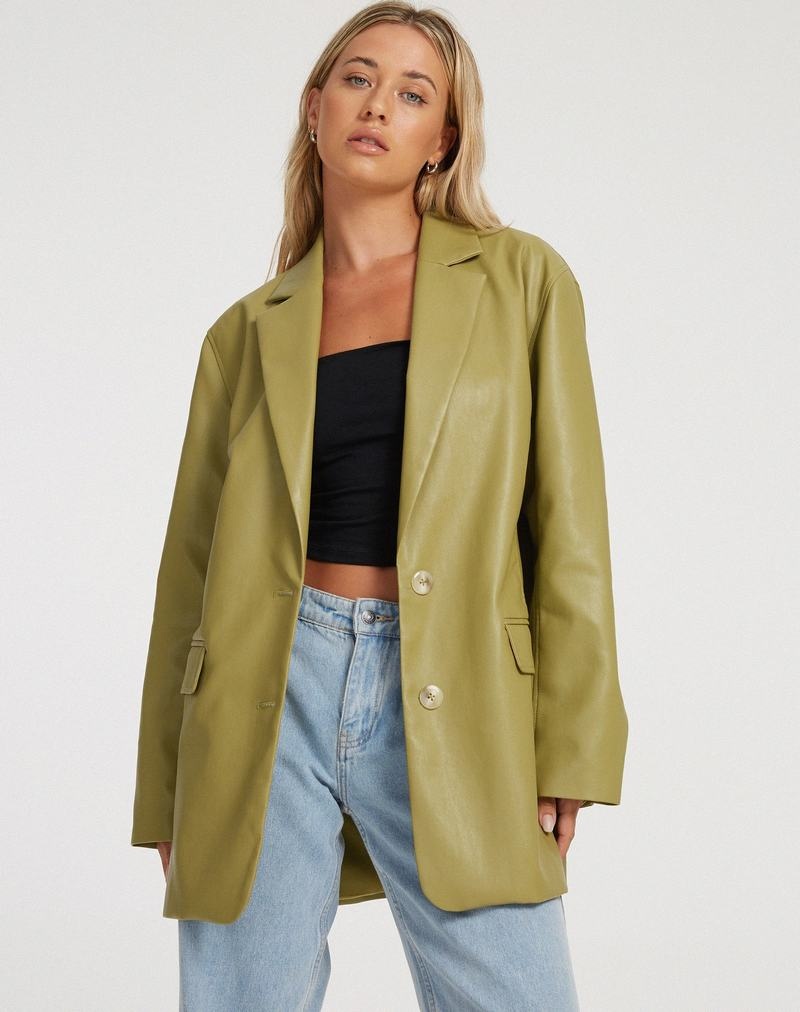 Women\'s Motel Rocks Saken Blazers Green | UTT3130TK