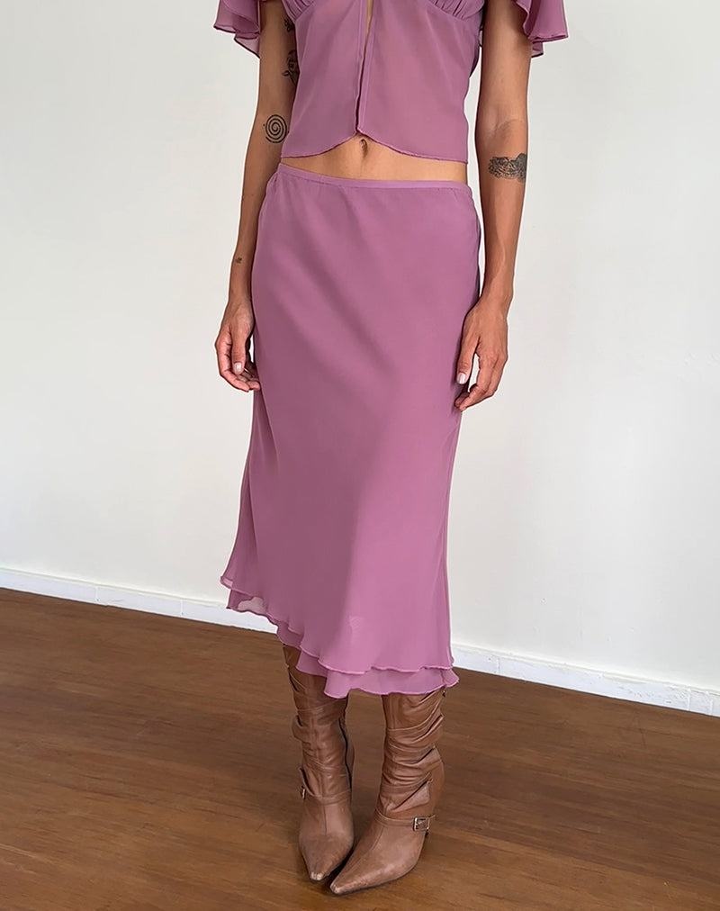 Women's Motel Rocks Suharni Midi Skirts Purple | HHC2176HS