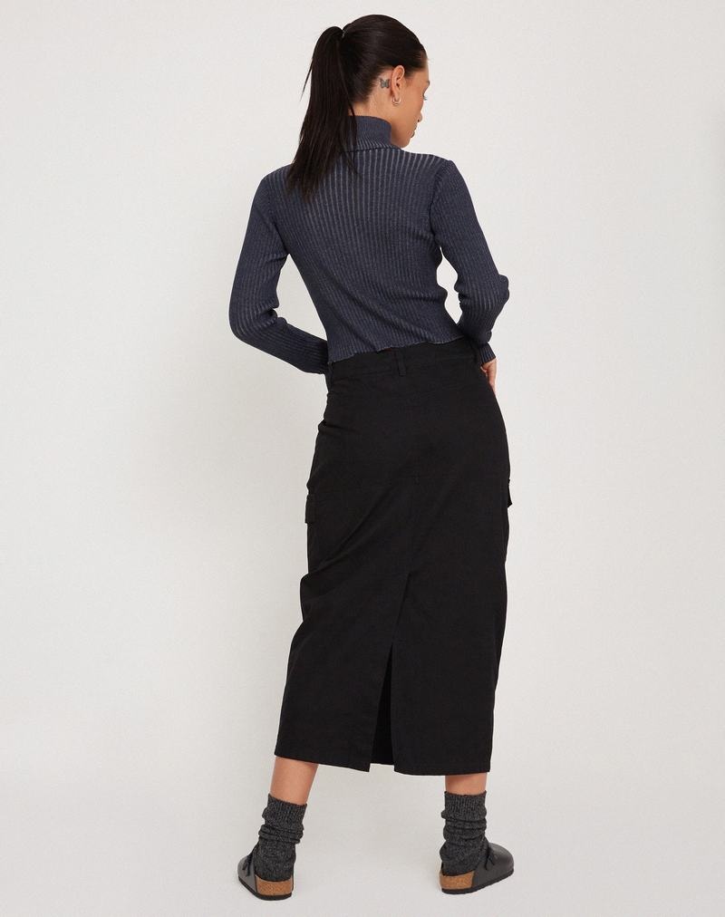 Women's Motel Rocks Tuzifa Cropped Jumpers Navy | DKL9080AG