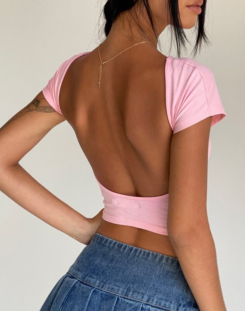 Women's Motel Rocks Xiwang Cropped Tops Pink | MII9259KJ