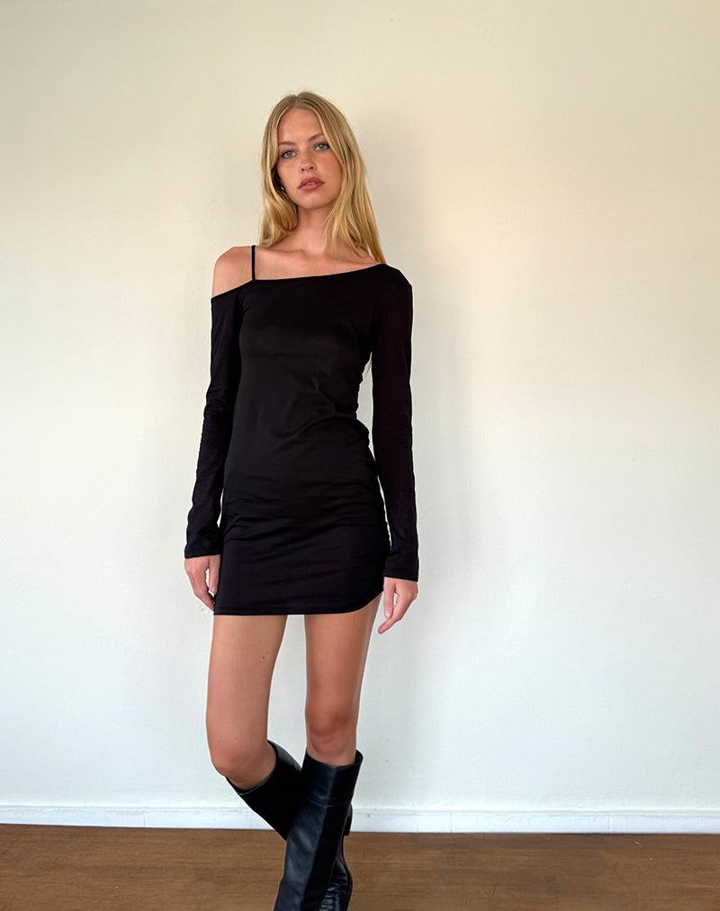 Women's Motel Rocks Zylene Mini Dress Black | SNS3799CT